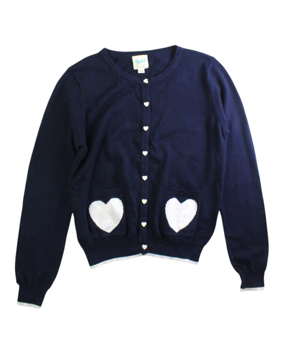 A Navy Cardigans from Yumi in size 11Y for girl. (Front View)