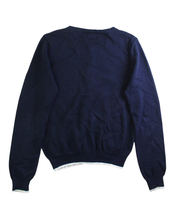 A Navy Cardigans from Yumi in size 11Y for girl. (Back View)