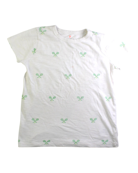 A White Short Sleeve T Shirts from Crewcuts in size 10Y for girl. (Front View)