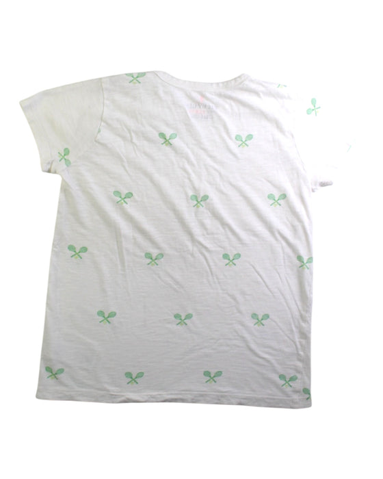 A White Short Sleeve T Shirts from Crewcuts in size 10Y for girl. (Back View)