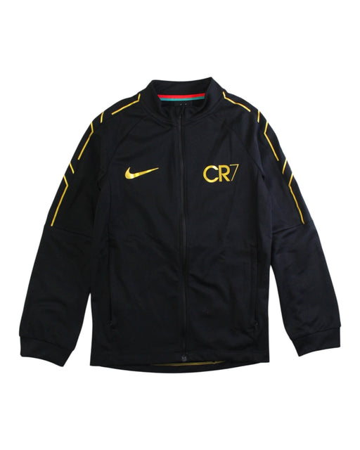 A Black Lightweight Jackets from Nike in size 10Y for boy. (Front View)