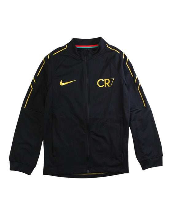 A Black Lightweight Jackets from Nike in size 10Y for boy. (Front View)