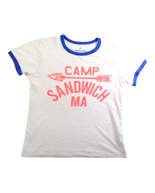 A White Short Sleeve T Shirts from Crewcuts in size 6T for boy. (Front View)