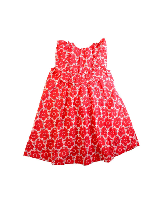 A Red Sleeveless Dresses from Country Road in size 7Y for girl. (Back View)