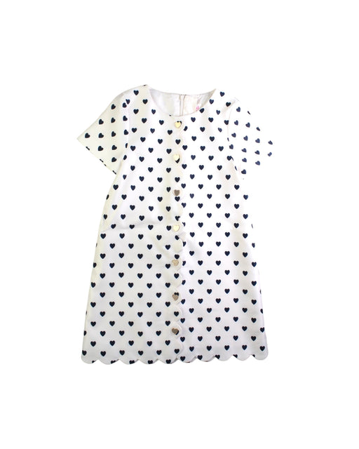A White Short Sleeve Dresses from Seed in size 8Y for girl. (Front View)