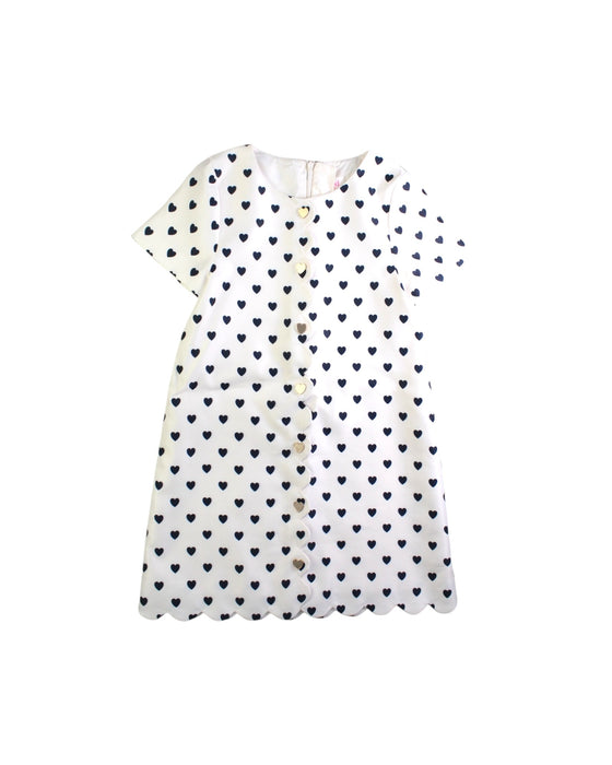 A White Short Sleeve Dresses from Seed in size 8Y for girl. (Front View)