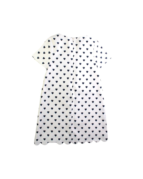 A White Short Sleeve Dresses from Seed in size 8Y for girl. (Back View)