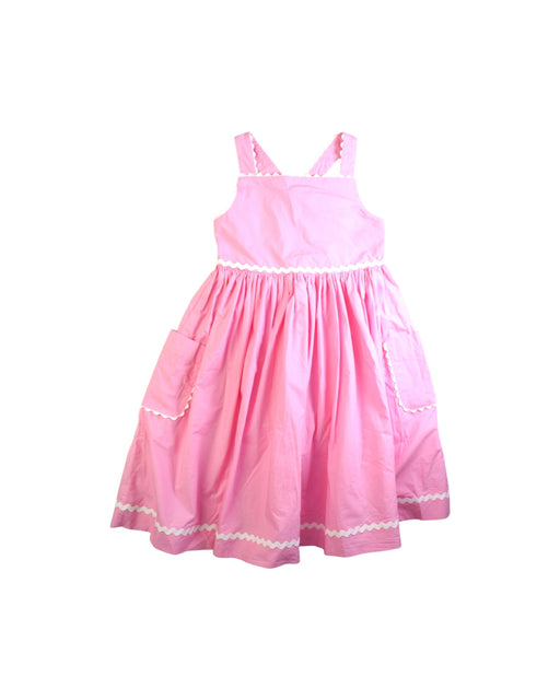 A Pink Sleeveless Dresses from Jacadi in size 8Y for girl. (Front View)