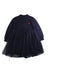 A Navy Long Sleeve Dresses from Petit Bateau in size 7Y for girl. (Front View)