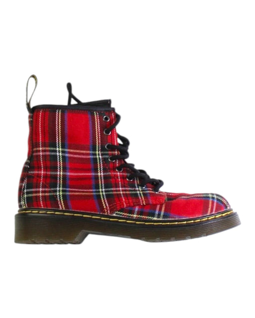 A Red Casual Boots from Dr. Martens in size 7Y for girl. (Front View)
