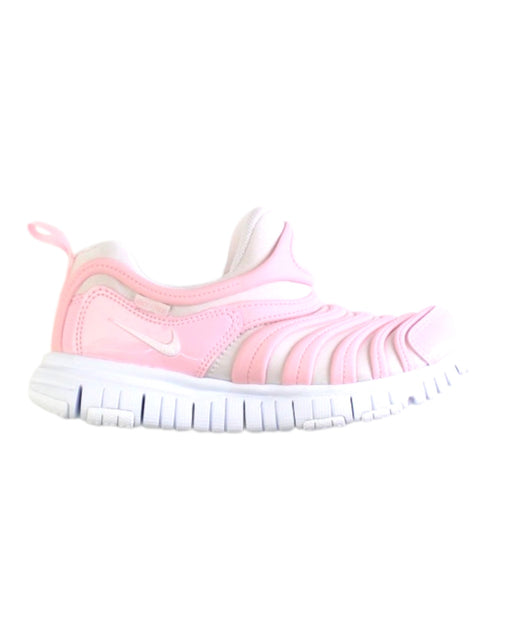 A Pink Sneakers from Nike in size 10Y for girl. (Front View)