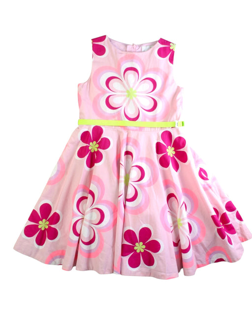 A Pink Sleeveless Dresses from Jacadi in size 8Y for girl. (Front View)