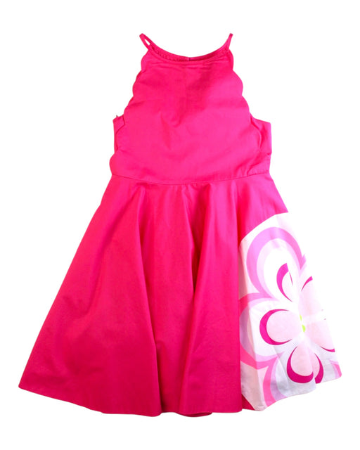 A Pink Sleeveless Dresses from Jacadi in size 8Y for girl. (Front View)
