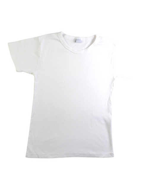 A White Short Sleeve T Shirts from Petit Bateau in size 10Y for neutral. (Front View)