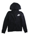 A Black Hooded Sweatshirts from Nike in size 7Y for boy. (Front View)