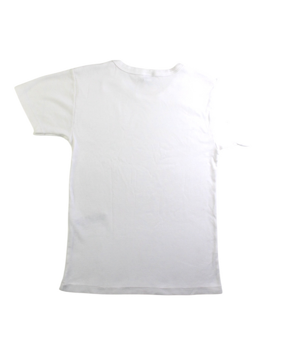 A White Short Sleeve T Shirts from Petit Bateau in size 10Y for neutral. (Back View)