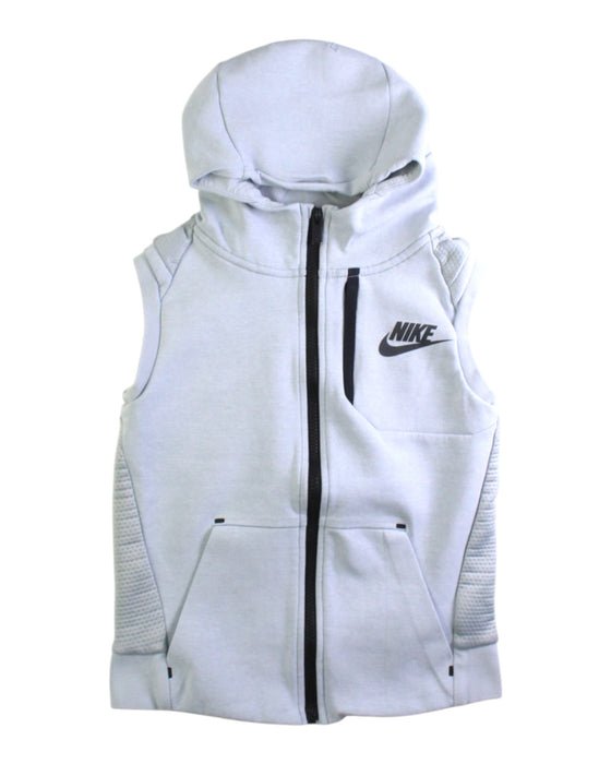 A Grey Outerwear Vests from Nike in size 7Y for boy. (Front View)