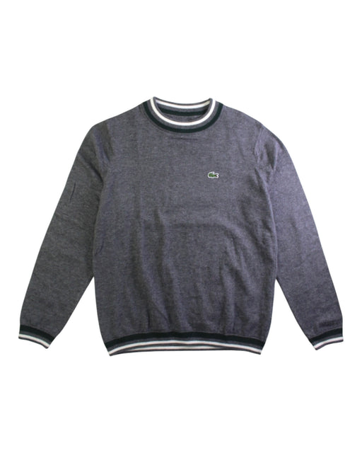 A Grey Crewneck Sweatshirts from Lacoste in size 10Y for boy. (Front View)