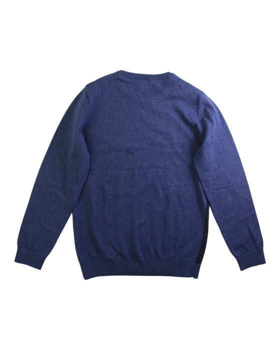 A Blue Knit Sweaters from Mayoral in size 9Y for boy. (Back View)