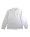 A White Long Sleeve Polos from Lacoste in size 10Y for boy. (Front View)