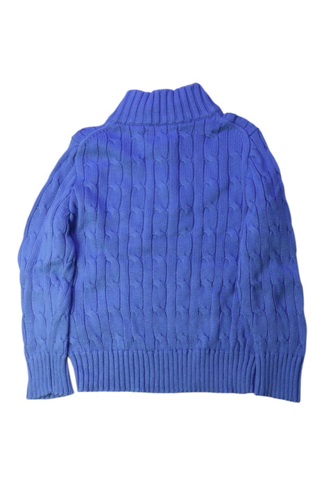 A Blue Knit Sweaters from Polo Ralph Lauren in size 4T for boy. (Back View)