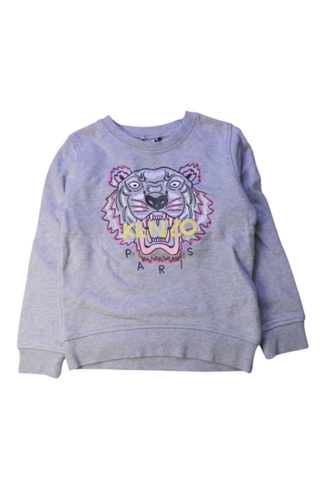 A Grey Crewneck Sweatshirts from Kenzo in size 6T for girl. (Front View)