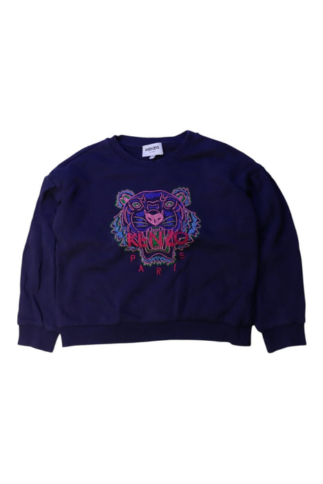 A Navy Crewneck Sweatshirts from Kenzo in size 8Y for girl. (Front View)