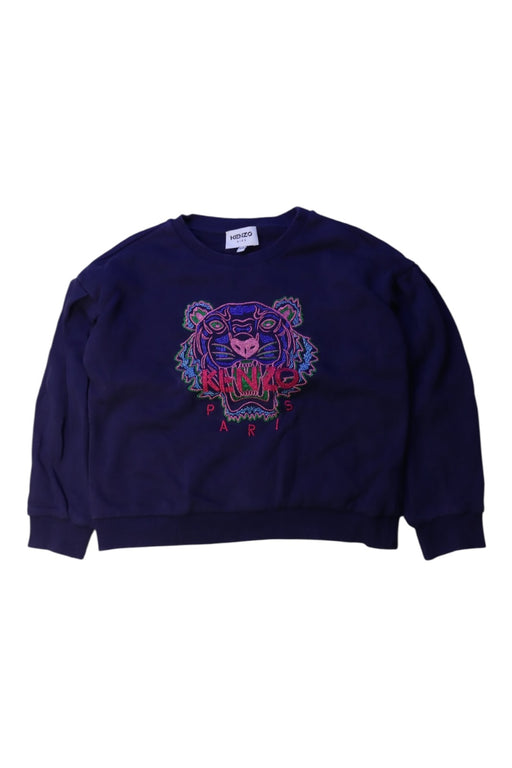 A Navy Crewneck Sweatshirts from Kenzo in size 8Y for girl. (Front View)