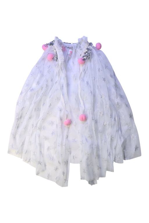 A White Capes & Ponchos from Seed in size O/S for girl. (Front View)