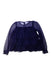 A Navy Long Sleeve Tops from Crewcuts in size 8Y for girl. (Front View)
