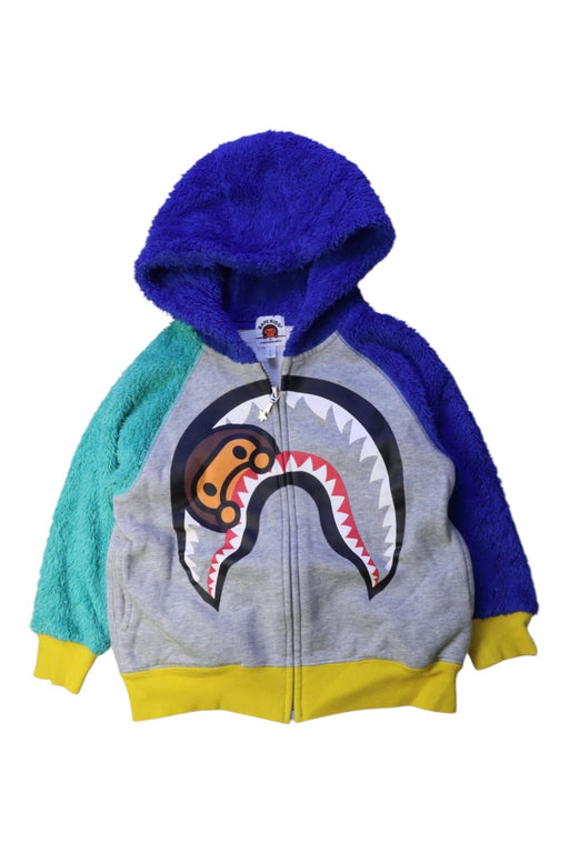 A Multicolour Zippered Sweatshirts from Bape by A Bathing Ape in size 4T for boy. (Front View)