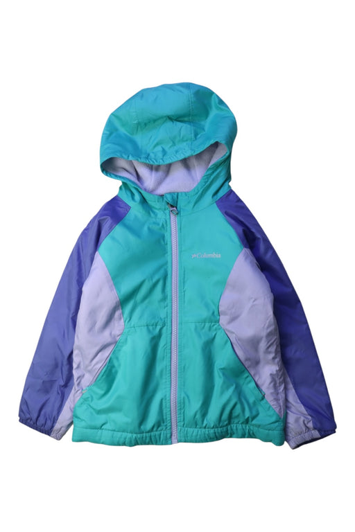 A Teal Lightweight Jackets from Columbia in size 4T for girl. (Front View)