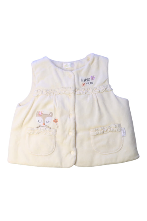 A Ivory Outerwear Vests from Mides in size 3T for girl. (Front View)