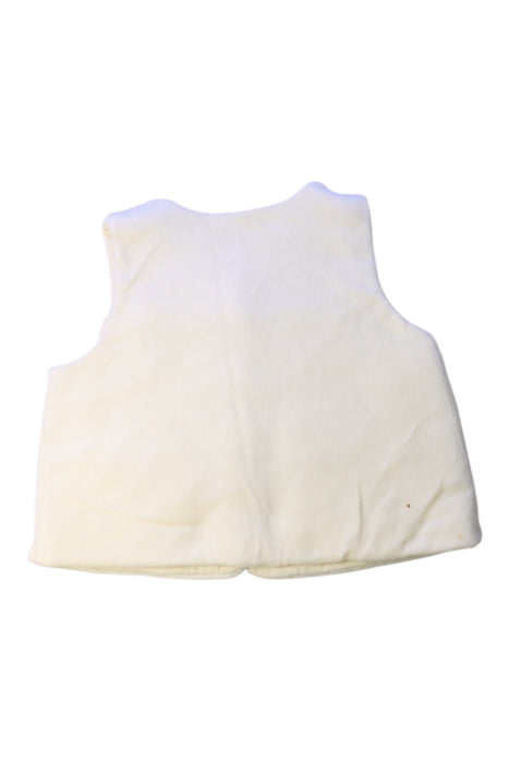 A Ivory Outerwear Vests from Mides in size 3T for girl. (Back View)