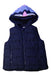A Navy Outerwear Vests from Seed in size 4T for girl. (Front View)
