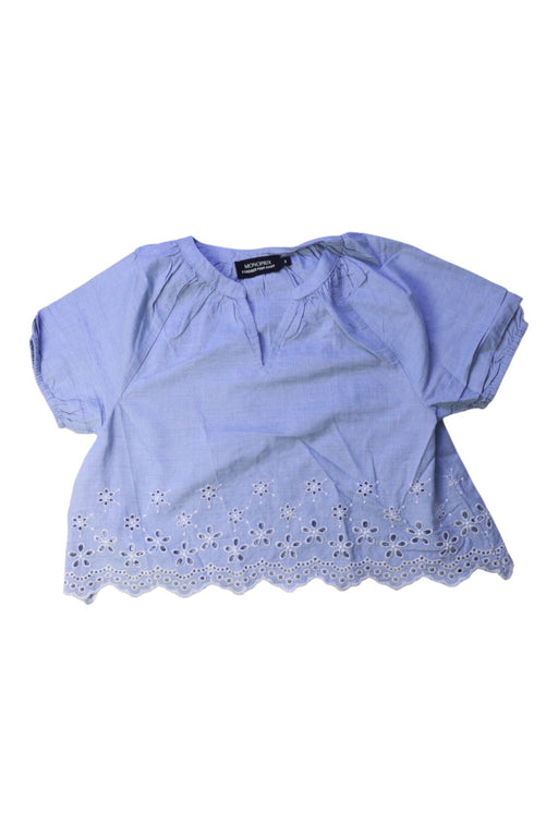 A Blue Short Sleeve Tops from Monoprix in size 3T for girl. (Front View)