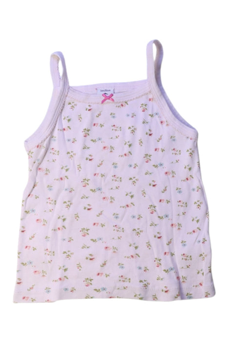 A White Sleeveless Tops from Petit Bateau in size 2T for girl. (Front View)