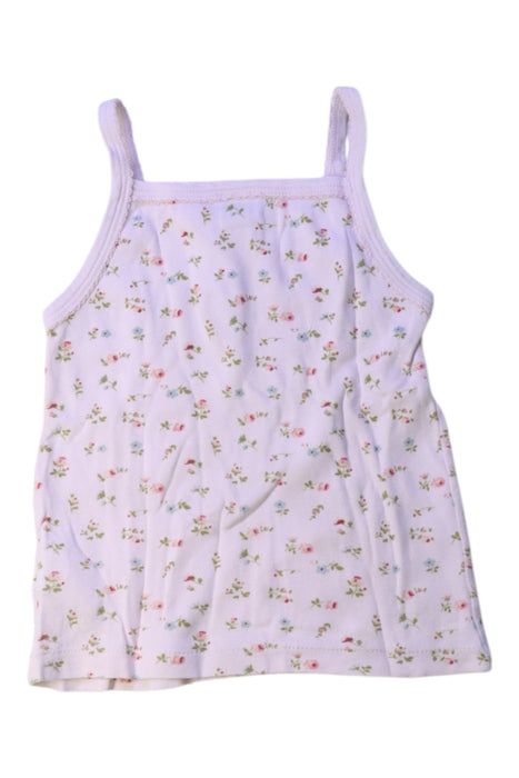 A White Sleeveless Tops from Petit Bateau in size 2T for girl. (Back View)