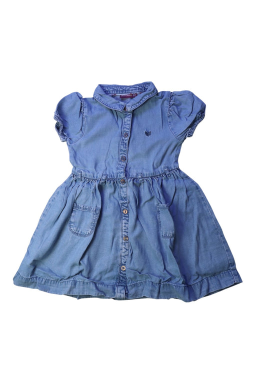 A Blue Short Sleeve Dresses from Sergent Major in size 2T for girl. (Front View)