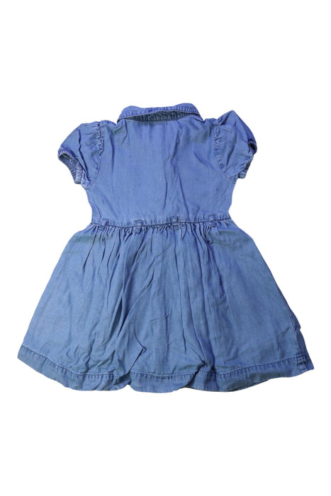 A Blue Short Sleeve Dresses from Sergent Major in size 2T for girl. (Back View)