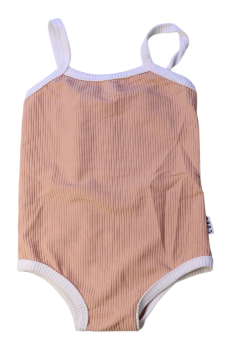 A Peach Swimsuits from Atilla Cubs in size 3T for girl. (Front View)