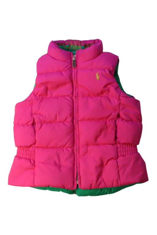 A Pink Outerwear Vests from Ralph Lauren in size 2T for girl. (Front View)