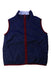 A Navy Outerwear Vests from Janie & Jack in size 5T for boy. (Front View)