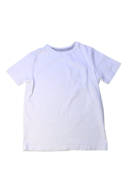 A White Short Sleeve T Shirts from Lands' End in size 5T for boy. (Front View)