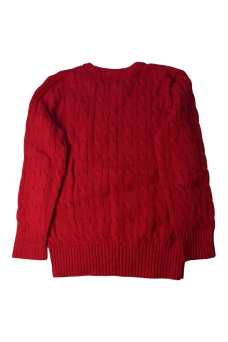 A Red Knit Sweaters from Polo Ralph Lauren in size 7Y for boy. (Back View)