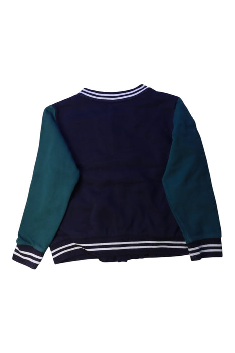 A Navy Lightweight Jackets from Petit Bateau in size 6T for boy. (Back View)