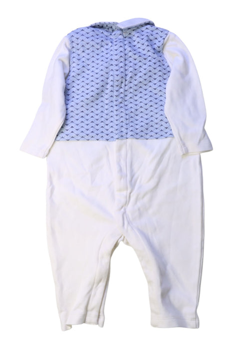 A White Long Sleeve Rompers from Armani in size 3-6M for boy. (Back View)