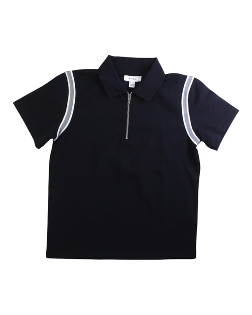 A Navy Short Sleeve Polos from REISS in size 10Y for boy. (Front View)