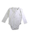 A White Long Sleeve Bodysuits from Jojo Maman Bébé in size 6-12M for girl. (Front View)