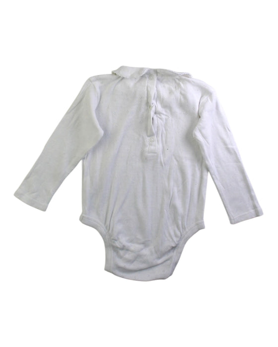 A White Long Sleeve Bodysuits from Jojo Maman Bébé in size 6-12M for girl. (Back View)